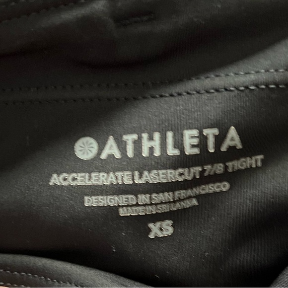 Athleta Black Accelerate Laser cut 7/8 Length Leggings - Picture 4 of 4
